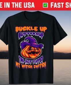 Witch Hat Pumpkin Halloween Tee Shirt