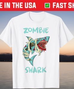 Zombie Shark, Bloody Shark Horror Halloween Fun Costume Gift Shirt