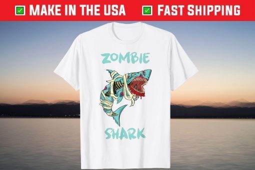 Zombie Shark, Bloody Shark Horror Halloween Fun Costume Gift Shirt