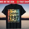 Vintage October 1987 Limited Edition Awesome Epic legend Tee Shirt