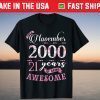 21st Birthday Floral Born in November 2000 T-Shirt