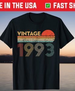 27 Year Old Birthday Vintage Classic Born In 1993 T-Shirt