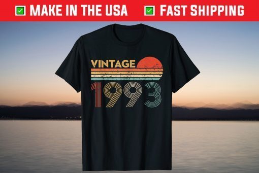 27 Year Old Birthday Vintage Classic Born In 1993 T-Shirt