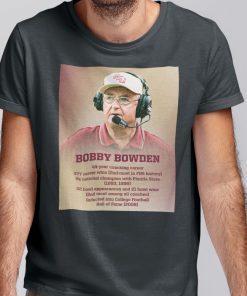 Bobby Bowden 44 Year Coaching Career 377 Career Wins Classic Shirt