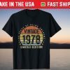 44 Years Old Limited Edition Vintage 1978 44Th Birthday Shirt