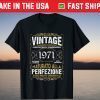 50 Years Birthday Vintage 1971 T-Shirt