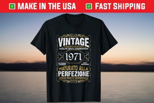 50 Years Birthday Vintage 1971 T-Shirt