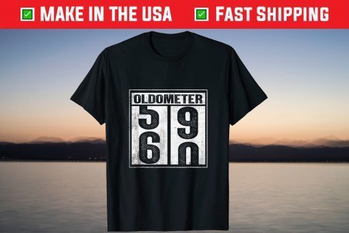 60th Birthday Oldometer 59 60 T-Shirt