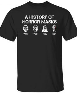 A History Of Horror Masks Halloween Biden Gift Shirt