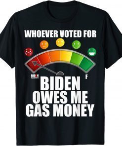 Anti Biden Owes Me Gas Money Pro America Republicans Unisex Shirt