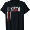Anti Impeach Joe Biden USA Flag Unisex Shirt