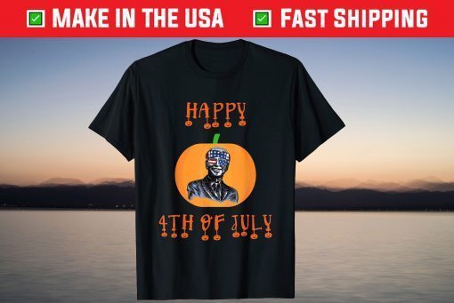 Anti Joe Biden Happy 4th of July Pumpkin Head T-Shirt