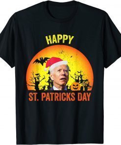 Anti Joe Biden Happy St Patrick Pumpkin Head Halloween Unisex Shirt