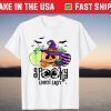 Apples Pumpkin Spooky Lunch Lady Halloween Costume T-Shirt