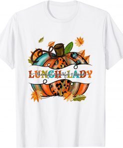 Autumn Fall Outfit Lunch Lady Thankful Grateful Blessed Unisex Shirt