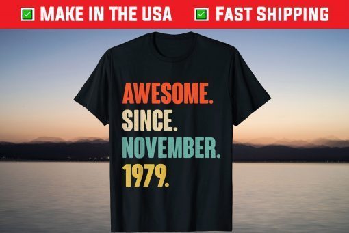 Awesome Since November 1979 Birthday 42 Year Old T-Shirt