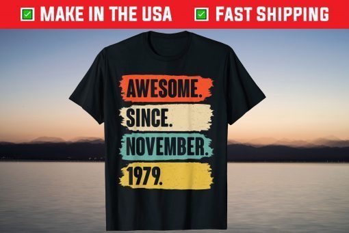 Awesome Since November 1979 Birthday 42 Year Old T-Shirts