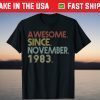 Awesome Since November 1983 38th Birthday 38 Years Old Unisex Shirt