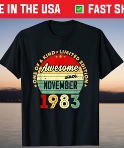 Awesome Since November 1983 38th Birthday T-Shirt