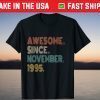 Awesome Since November 1995 26th Birthday T-Shirt