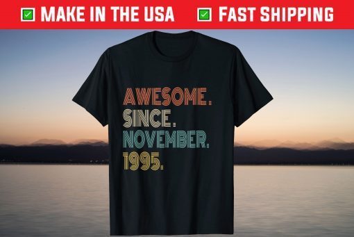 Awesome Since November 1995 26th Birthday T-Shirt