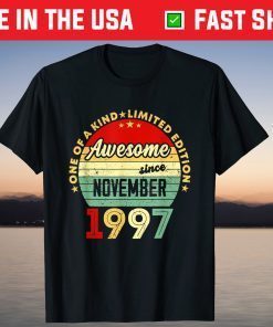 Awesome Since November 1997 24th Birthday T-Shirt