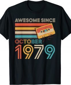 Awesome Since October 1979 42Th Birthday 42 Year Old Gift Shirt