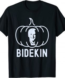 Bidekin Joe Biden Pumpkin Face Halloween Unisex Shirt