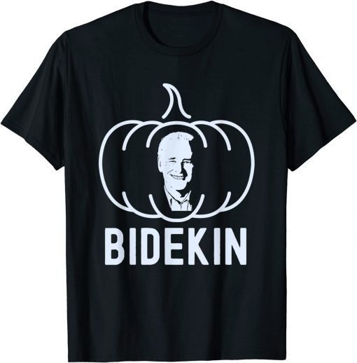 Bidekin Joe Biden Pumpkin Face Halloween Unisex Shirt