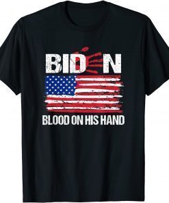 Biden Blood On His Hands Bring Trump Back American Flag Classic Shirt