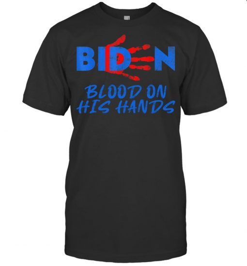 Vintage Biden Blood On His Hands Bring 2021 Shirt