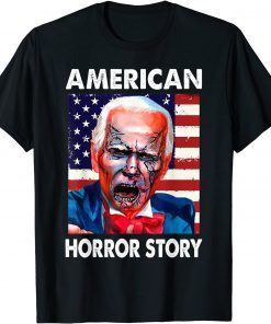 Biden Horror American Zombie Story Halloween Flag Official Shirt