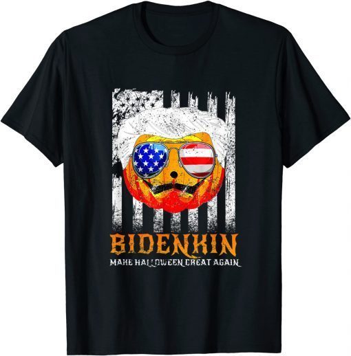 Biden Pumpkin Make Halloween Great Again Bidenkin USA Limited Shirt