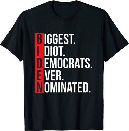 Biggest Idiot Democrats Ever Nominated Anti Biden Classic Shirt