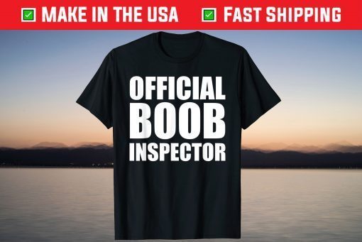 Boob Inspector Halloween Costume Gift Boobs 31st October T-Shirt