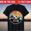 Born in 1950 71 Years of Being Awesome T-Shirt