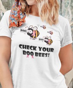 Check Your Boo Bees Breast Cancer Awareness Unisex Shirt