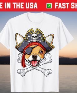 Chihuahua Pirate Costume Jolly Roger Flag Skull Crossbones T-Shirt