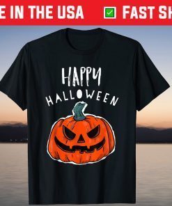 Cool, Happy Halloween Jack O Lantern T-Shirt