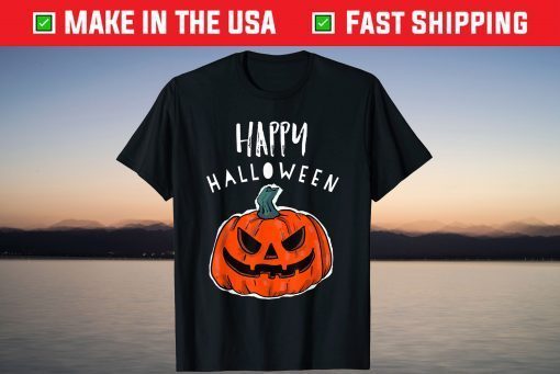 Cool, Happy Halloween Jack O Lantern T-Shirt