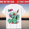 Creepy Cute Voodoo Doll With Knife Kids Halloween Costume T-Shirt