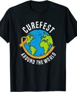 CureFest Around the World Globe Design Unisex T-Shirt