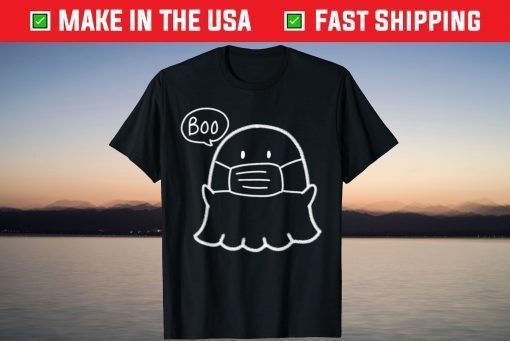 Cute Ghost Boo With Mask Halloween Shirt