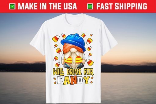 Cute Halloween Dad Will Drive For Candy T-Shirt