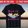 Cute Happy Halloween Girl Pop It Fidget Toy Rainbow T-Shirt