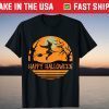 Cute Happy Halloween Witch Costume Girls Women Witchy T-Shirt