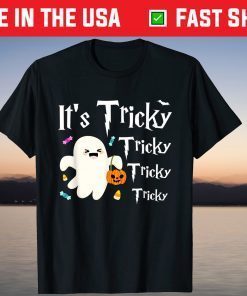 Cute It's Tricky Halloween Ghost Costume T-Shirt