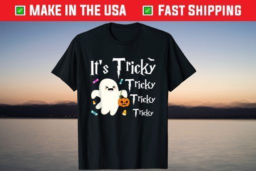 Cute It's Tricky Halloween Ghost Costume T-Shirt