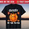 Cutest Pumpkin in the Patch Cute Pumpkin Cat Halloween T-Shirt