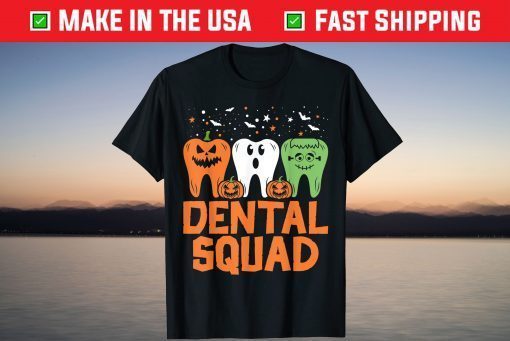 Dental Squad Costume Trick Or Teeth Denstist Halloween T-Shirt